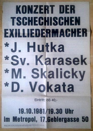 19. 10. 1981, Metropol, Vídeň